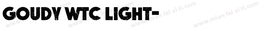 Goudy WTC Light字体转换